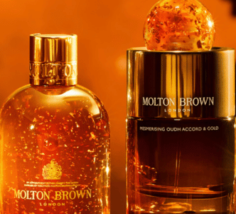 Molton Brown's Oudh and Gold Accord collection.
